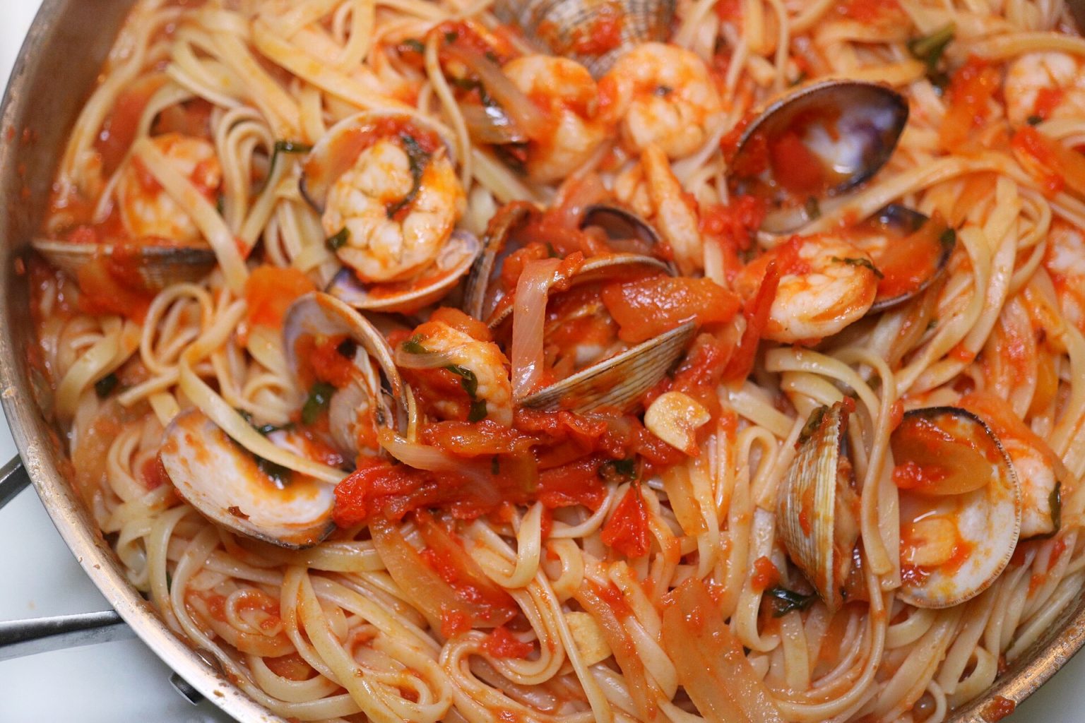 Clam and Shrimp Pasta FeliceMadeThis