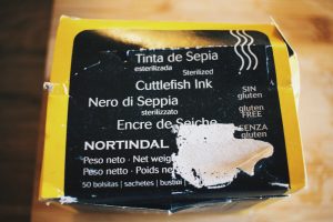 Adobong pusit - cuttlefish ink box
