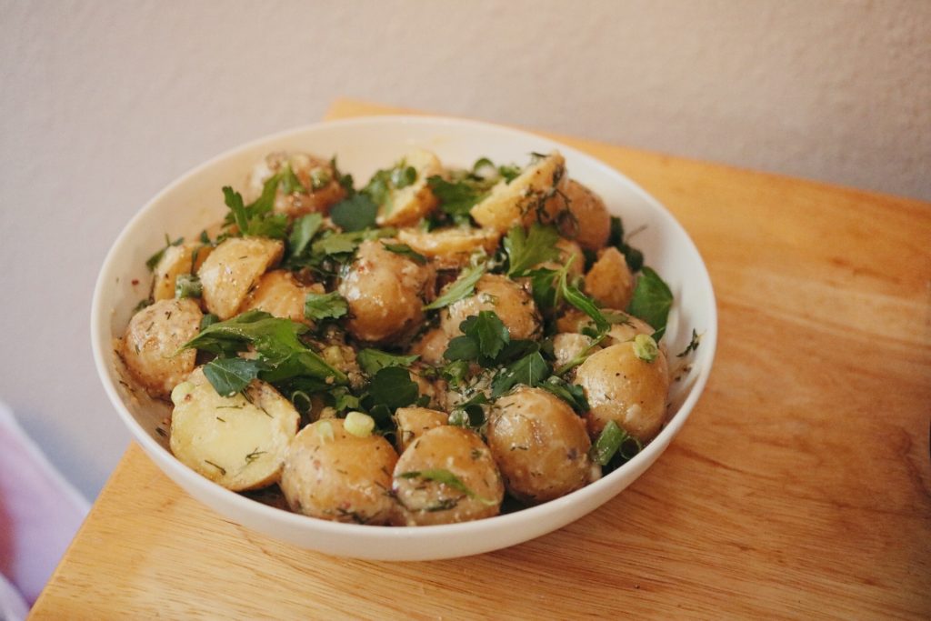 Dijon Mustard and Vinegar Potato Salad