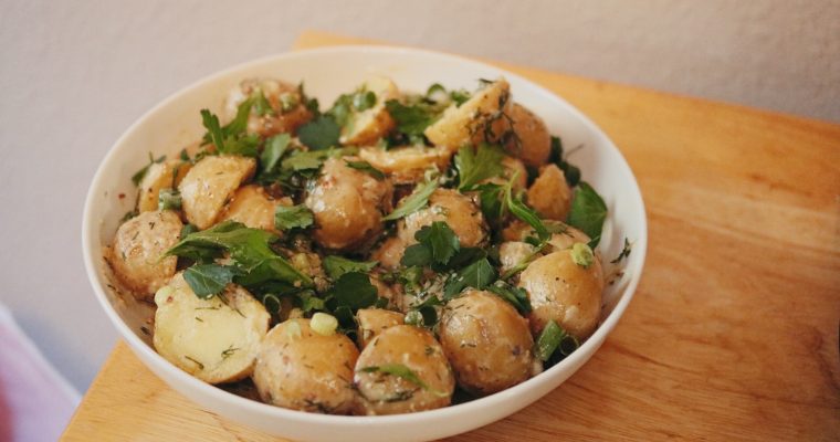 Dijon Mustard and Vinegar Potato Salad