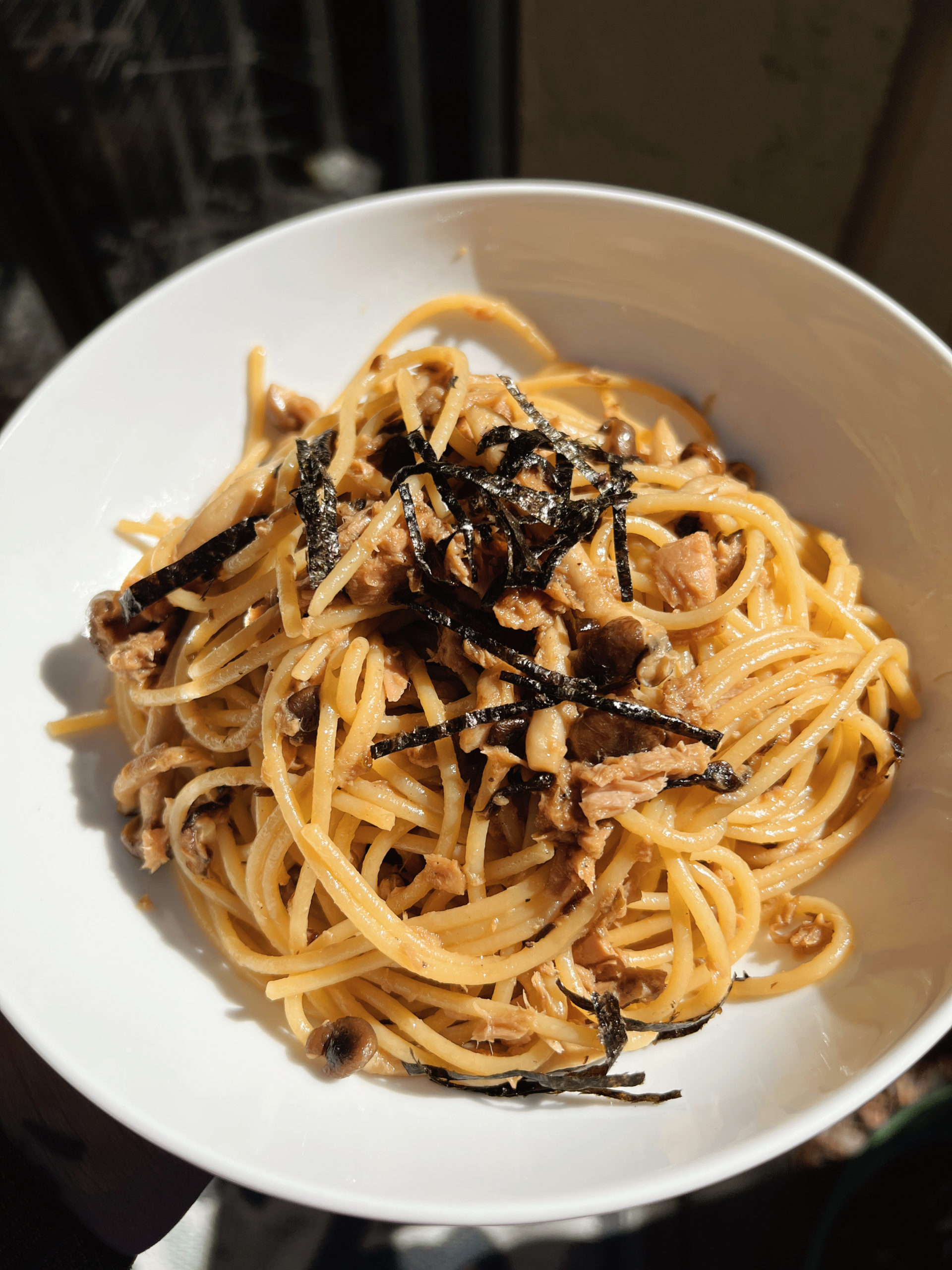 Tuna Mushroom Pasta – Japanese Style